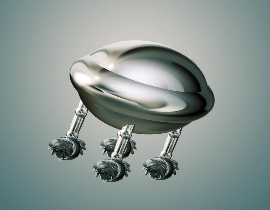 Modern Boats, 4x4 propellors, Oval with Capsule Enclosure