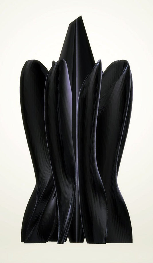 Modern Petal Sculpture, Bronze